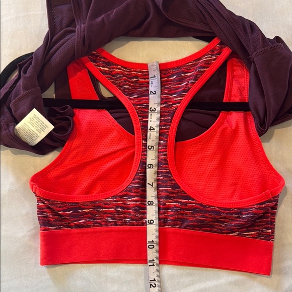 Athletic Works Tank Top Purple and Orange Yoga Cut Out Style Women's - Picture 12 of 12